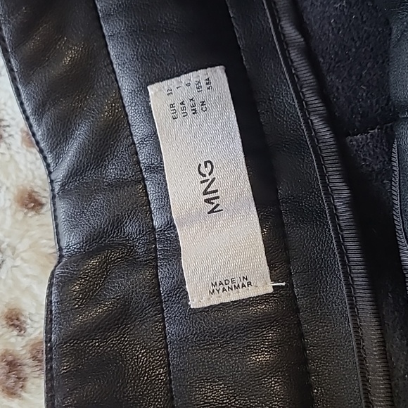 mango faux leather pant - Picture 4 of 4